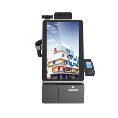Restaurant Thermal Printer Self Check In Kiosk Touch Screen Desktop 10.1inch Wifi
