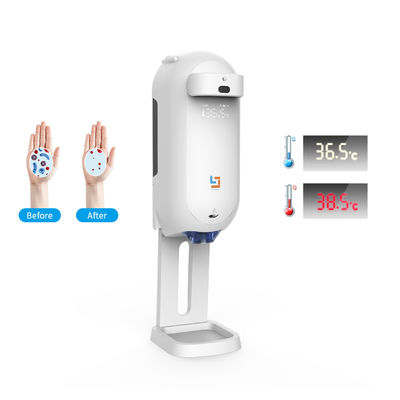 1100ml Intelligent Sensor Automatic Touchless Foaming Soap Hand Sanitizer Dispenser With Thermometer