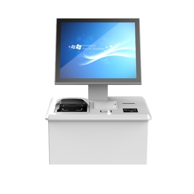 Windows Android Linux OS Check In Kiosk With Cash Coin Accepter Dispenser For Hotel
