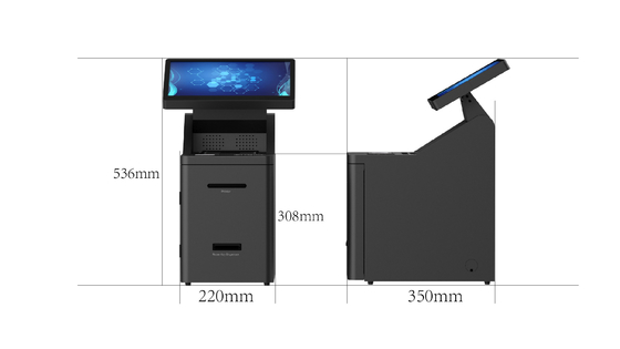 13.3 Inch Touch Screen Self Check In Kiosk Android Tabletop For Hotel And Airport