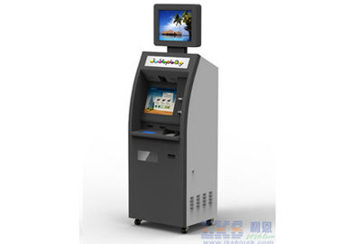 Check In Out Bill Payment Hotel Kiosk With Dual Screen , Receipter Printer