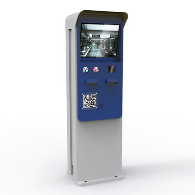 Outdoor In Line ETCP Petrol Parking Lot Payment Kiosk 17 Inch TFT LCD Touch Screen