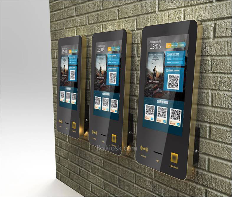 32 Inch Touch Screen Payment Kiosk Self Ordering Wall Mounted For Fast Service