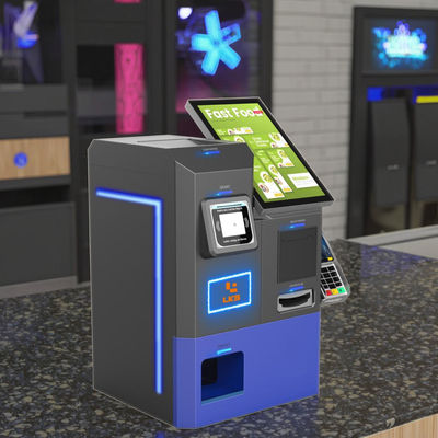 LKS ডেস্কটপ মাল্টি কারেন্সি ব্যাংকনোট কয়েন ক্যাশ পেমেন্ট কিয়স্ক খুচরা দোকান, কনভিনিয়েন্স স্টোর, ক্যাফে ও রেস্টুরেন্টের জন্য